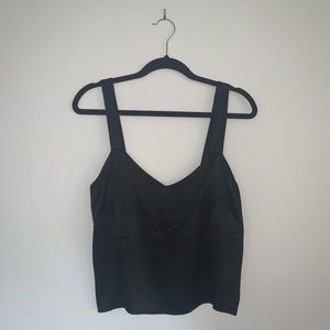 Zara Black V-Neck Tank Top